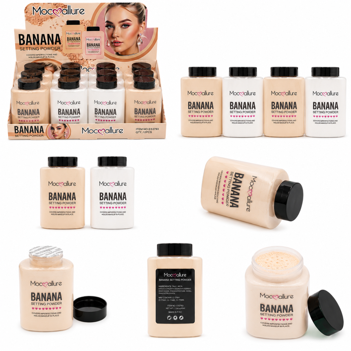 Polvo Banana Sellador para Maquillaje