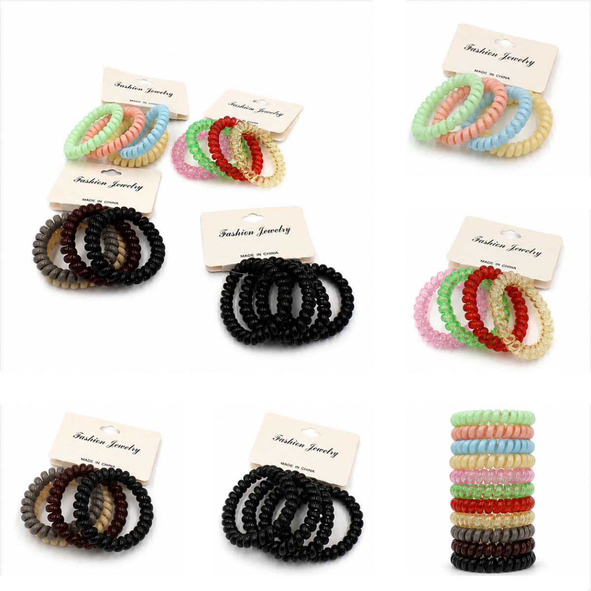 Ligas para Cabello en Espiral