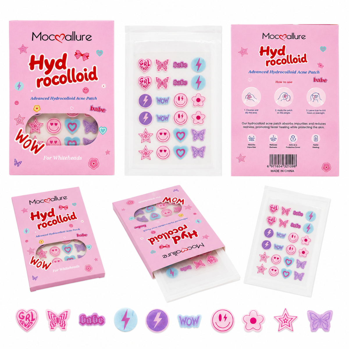 Parches para Acné Figuras Cute