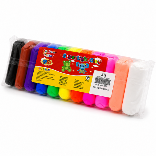Foamy Moldeable Super Light Clay 12 Colores