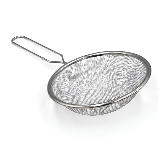 Colador de Malla de Acero Inoxidable con Mango