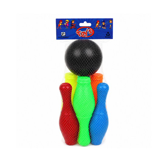 Juego de Boliche Infantil con 6 Pinos y Pelota