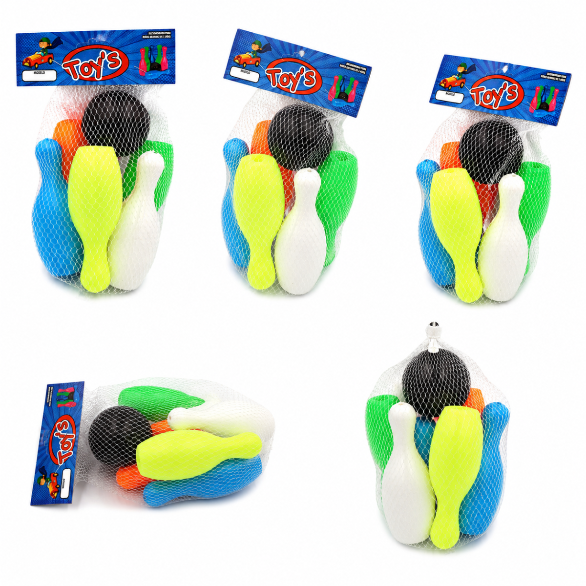 Juego de Boliche Chico con 6 Pinos y Bola