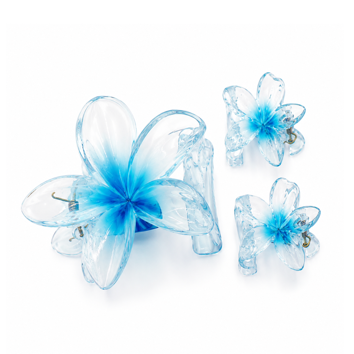 Set de 3 Pinzas para Cabello en Forma de Flor