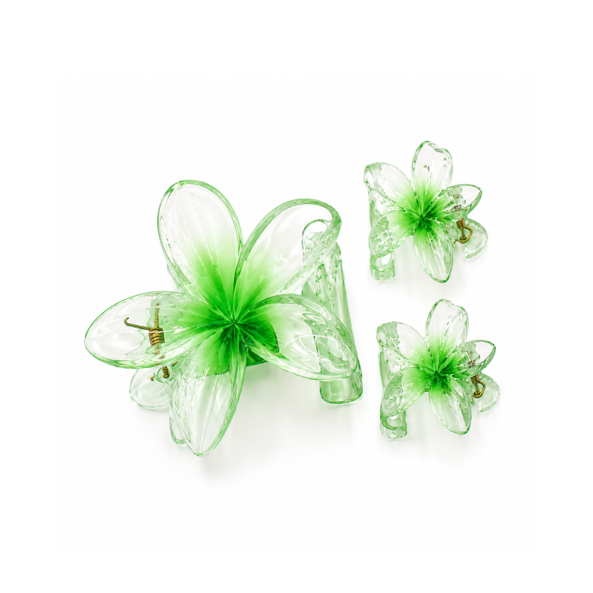 Set de 3 Pinzas para Cabello en Forma de Flor