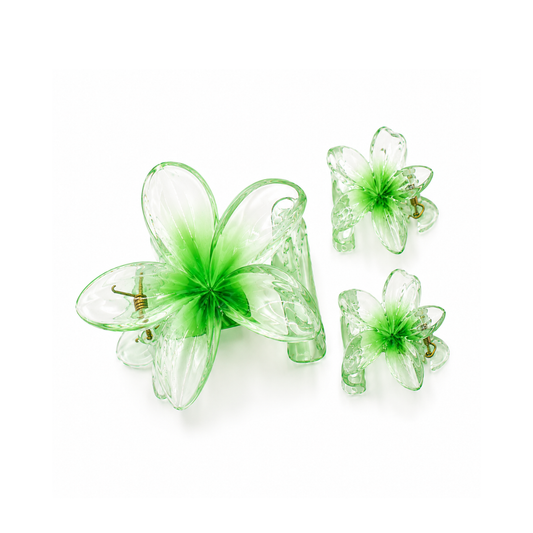 Set de 3 Pinzas para Cabello en Forma de Flor