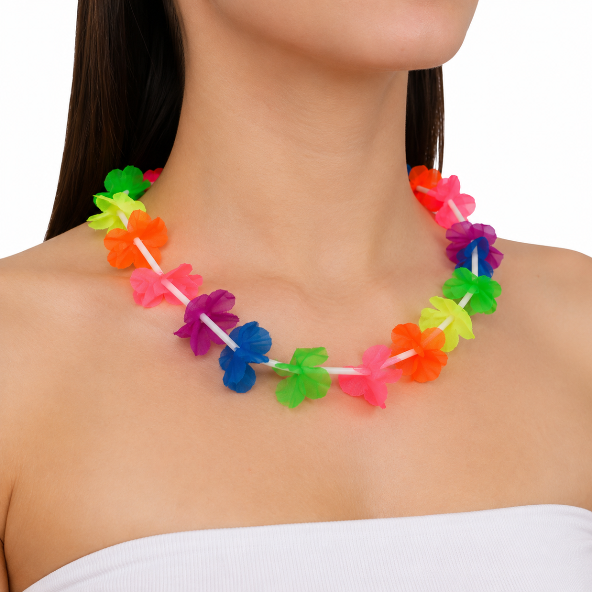 Collares Hawaianos Fluorescentes para Fiesta