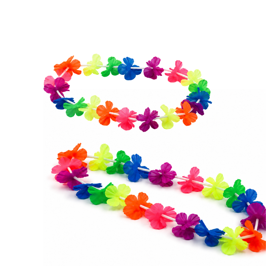 Collares Hawaianos Fluorescentes para Fiesta