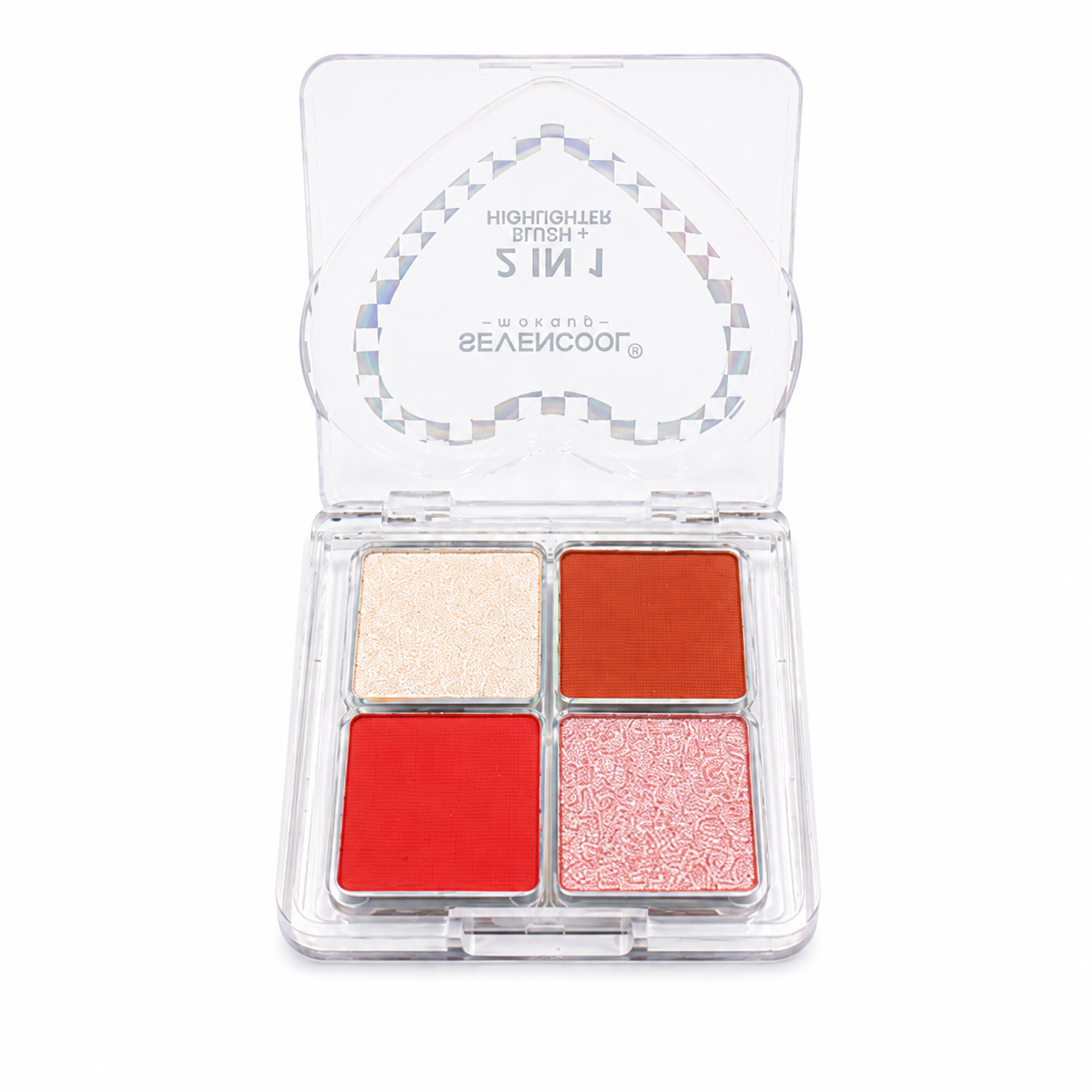Paleta de Rubor e Iluminador 2 en 1 con 4 Tonos