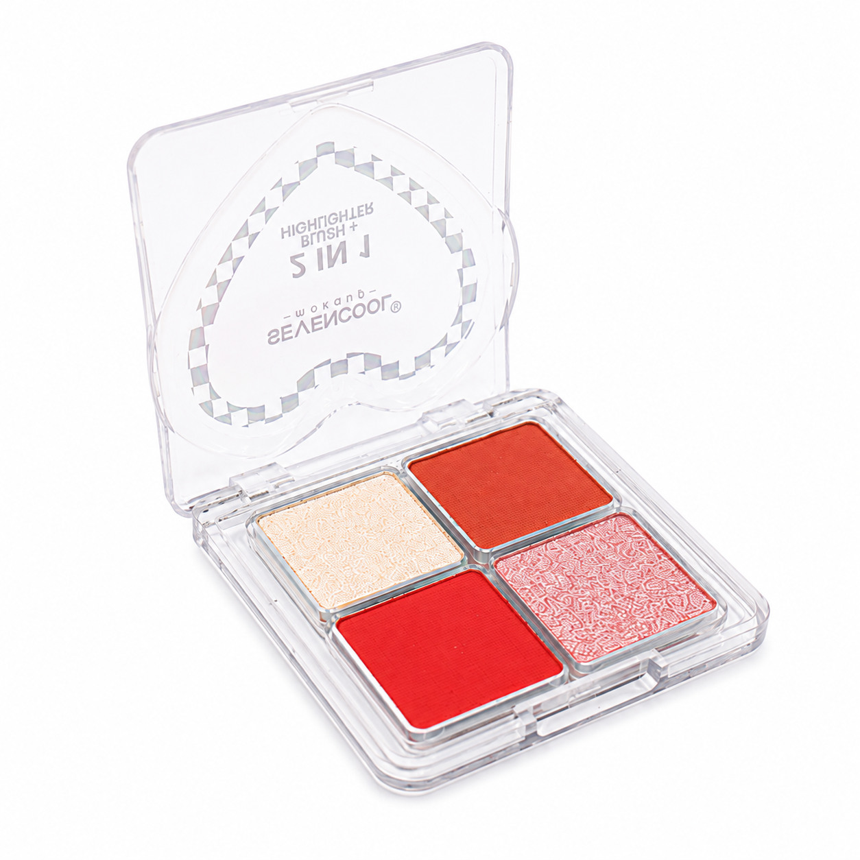 Paleta de Rubor e Iluminador 2 en 1 con 4 Tonos