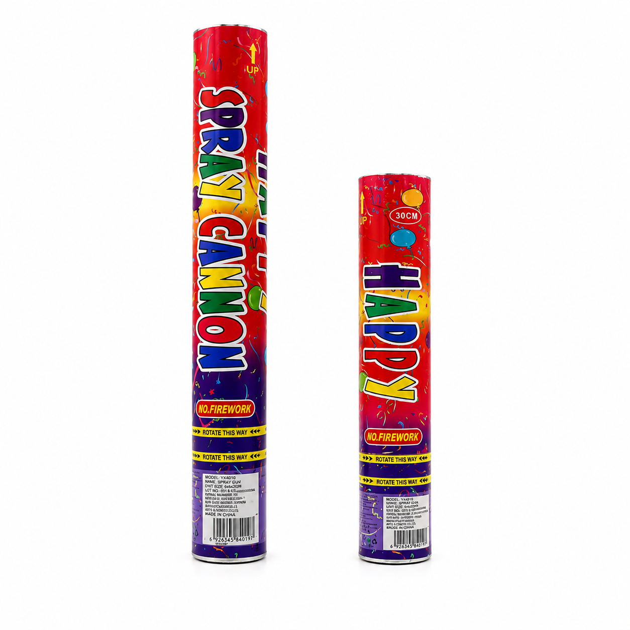 Cañón Lanzador de Confeti para Fiesta 40cm