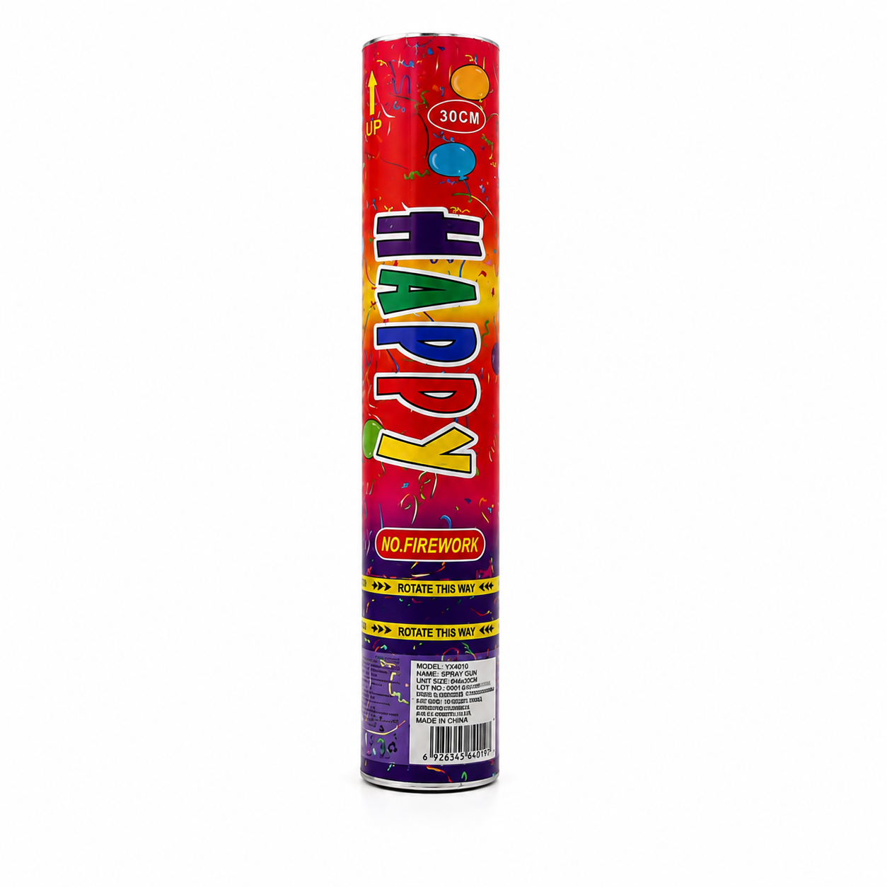 Cañón Lanzador de Confeti para Fiesta 40cm