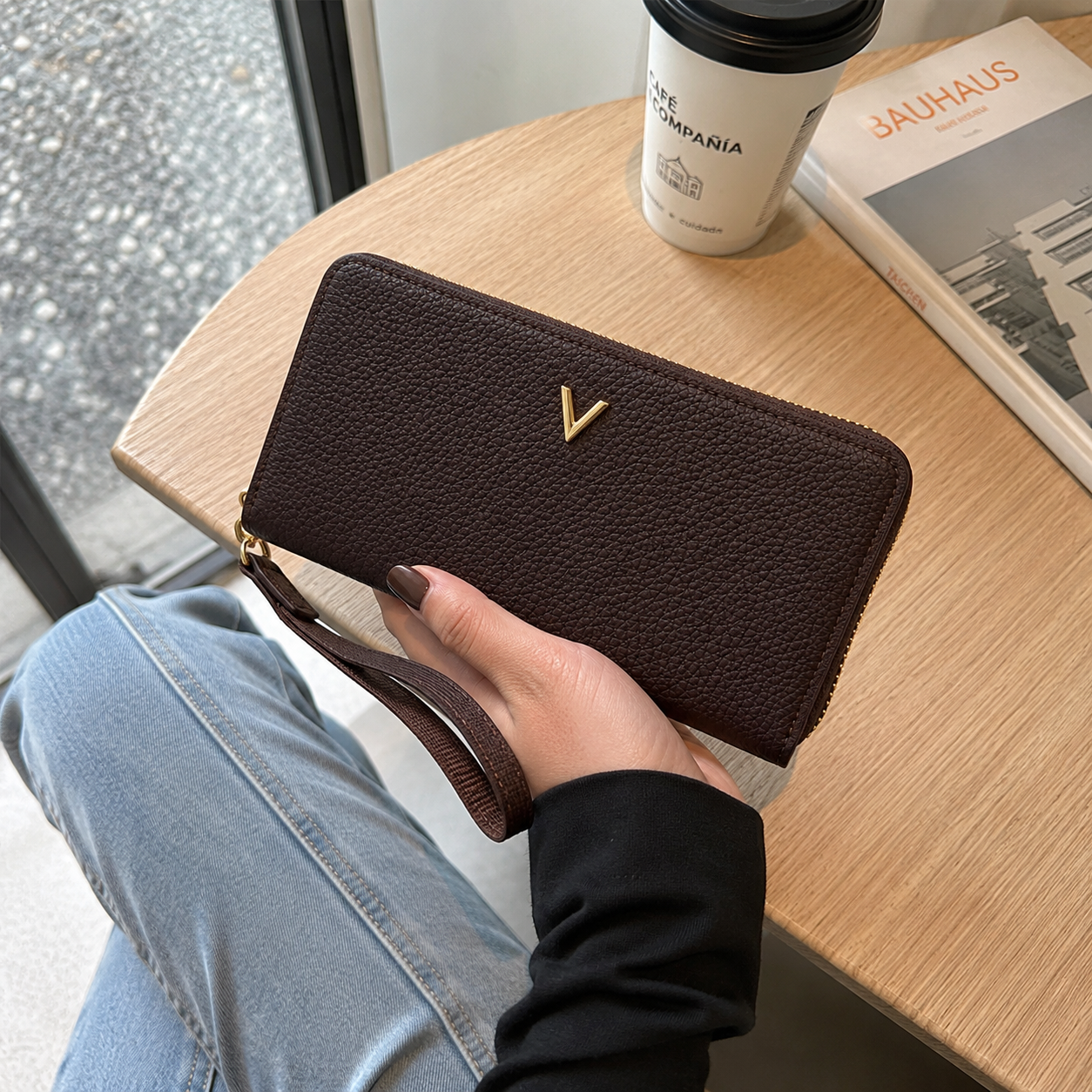 Cartera Larga para Mujer con Cierre