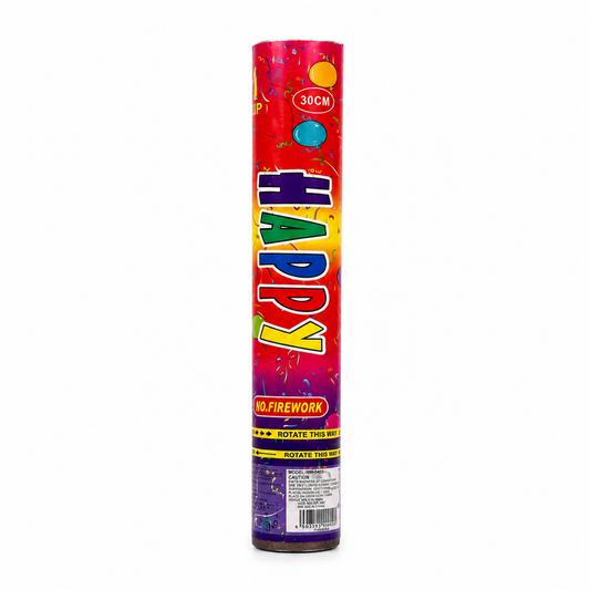 Cañón Lanzador de Confeti para Fiesta 30cm