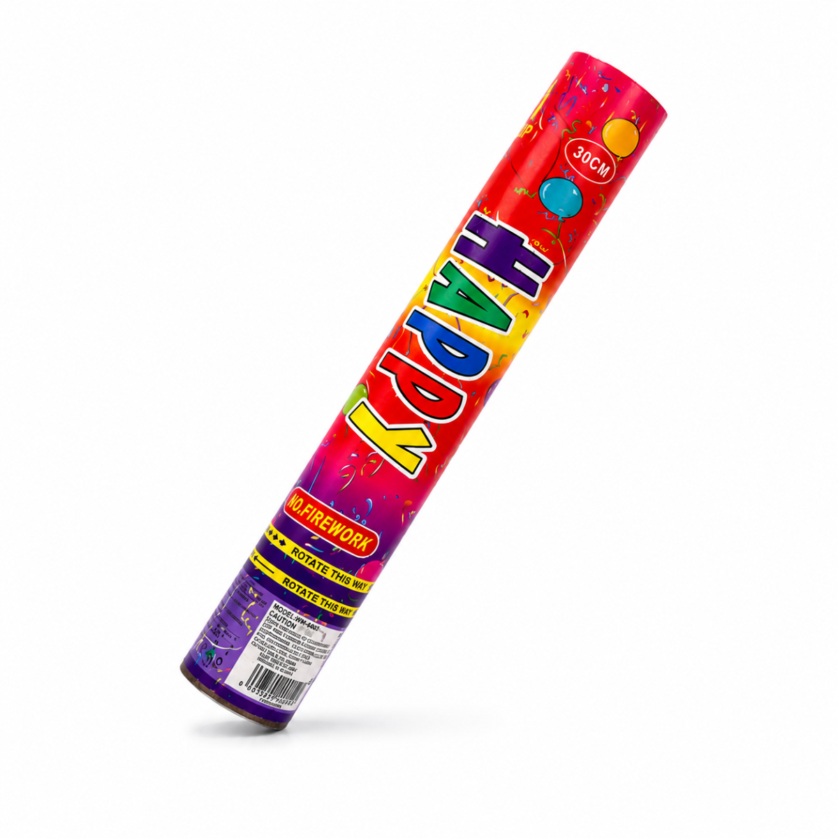 Cañón Lanzador de Confeti para Fiesta 30cm