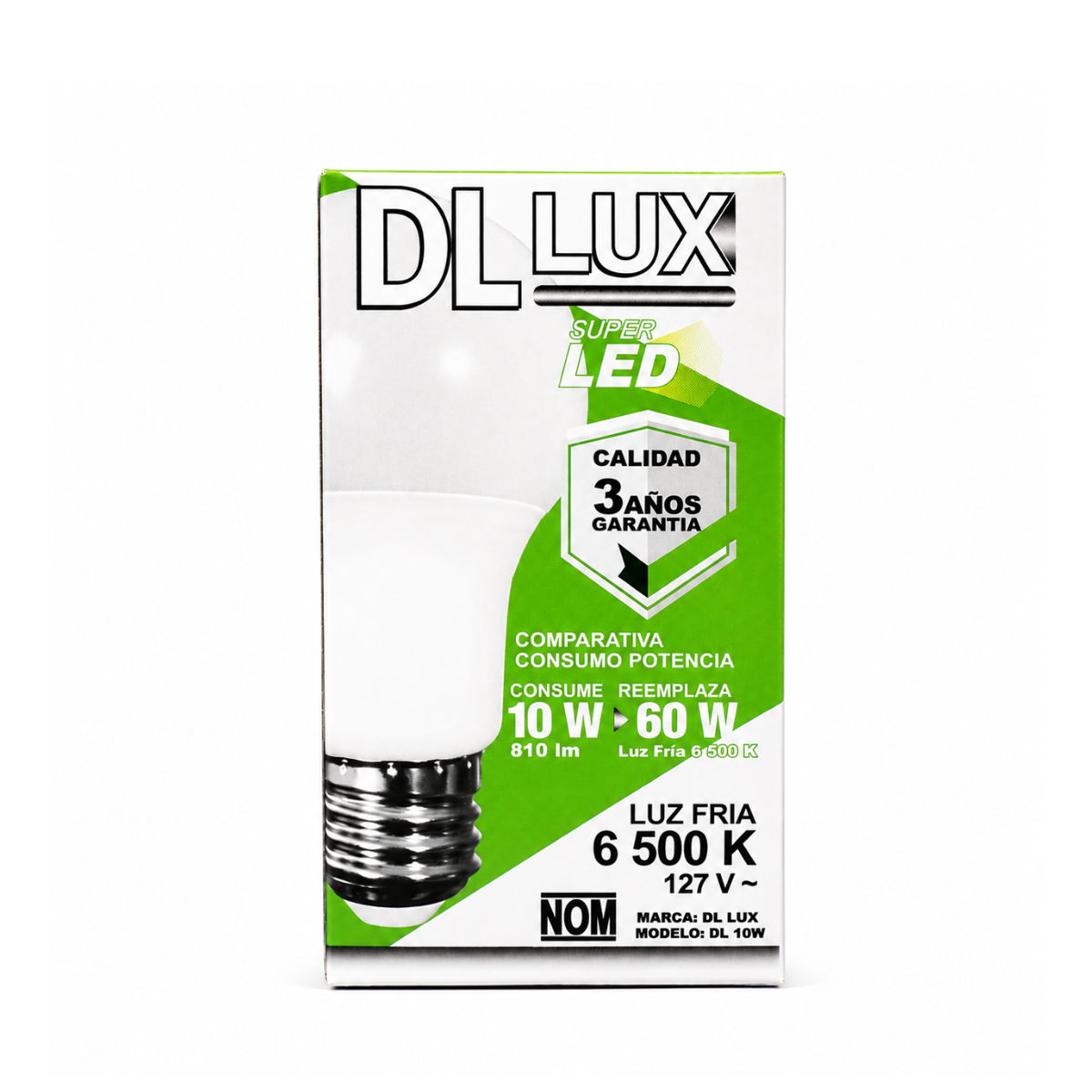Foco LED 10W Luz Fría 6500K