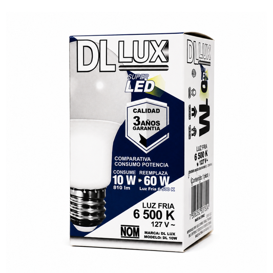 Foco LED 10W Luz Fría 6500K