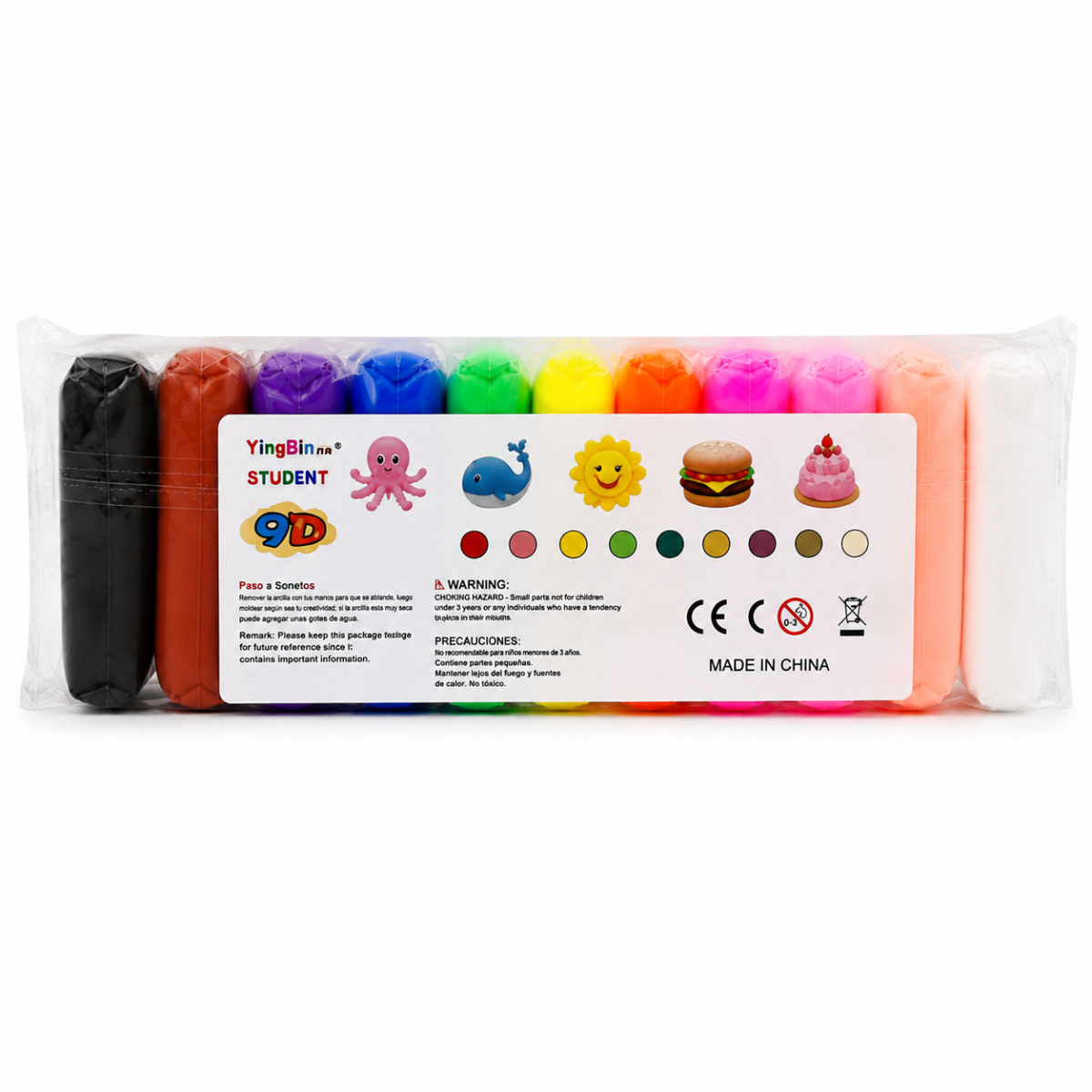 Foamy Moldeable Super Light Clay 12 Colores