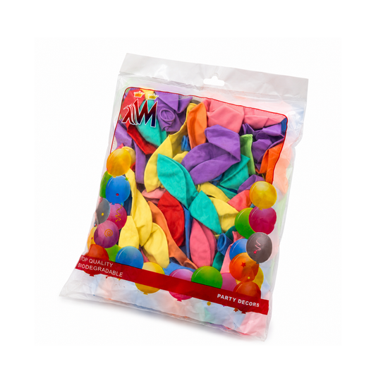 Bolsa de Globos de Látex Colores Surtidos Para Fiestas