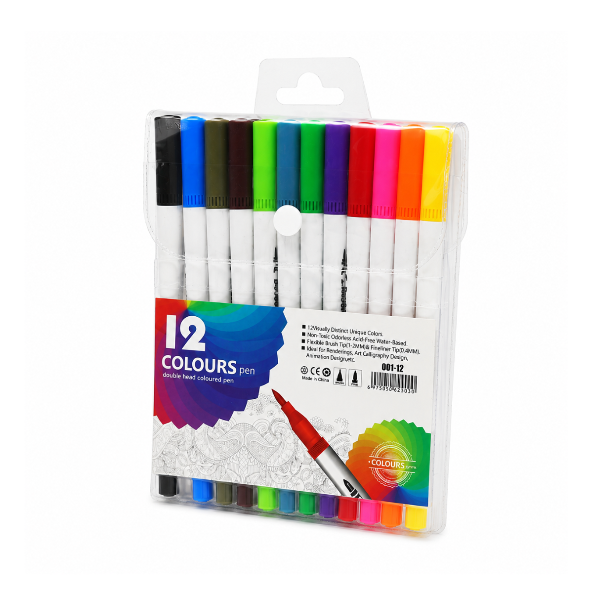 Set de 12 Marcadores de Colores Doble Punta