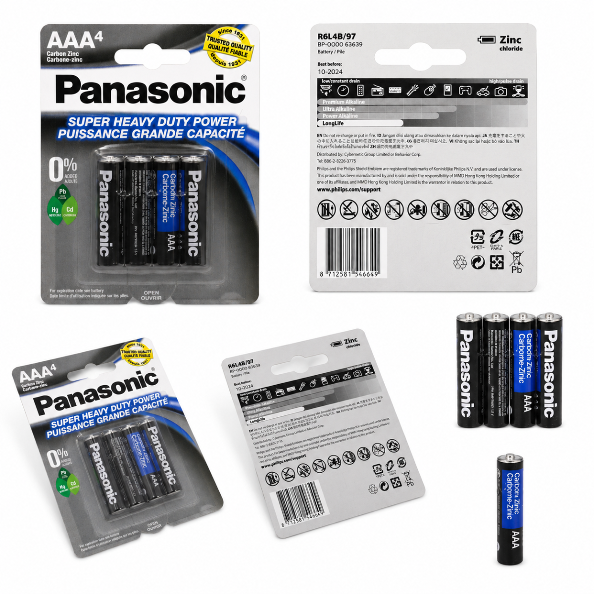 Pilas AAA panasonic