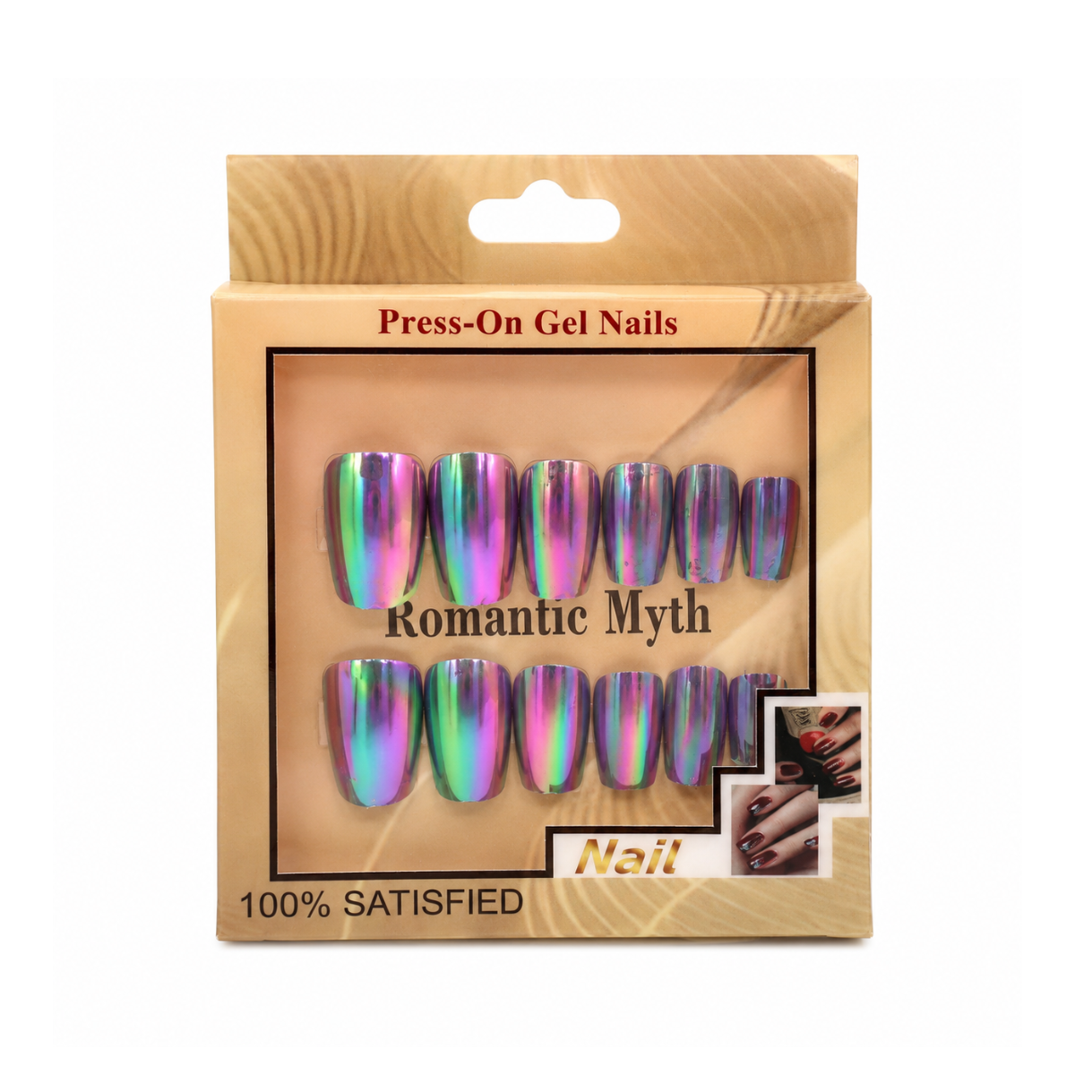 Uñas Postizas Efecto Tornasol