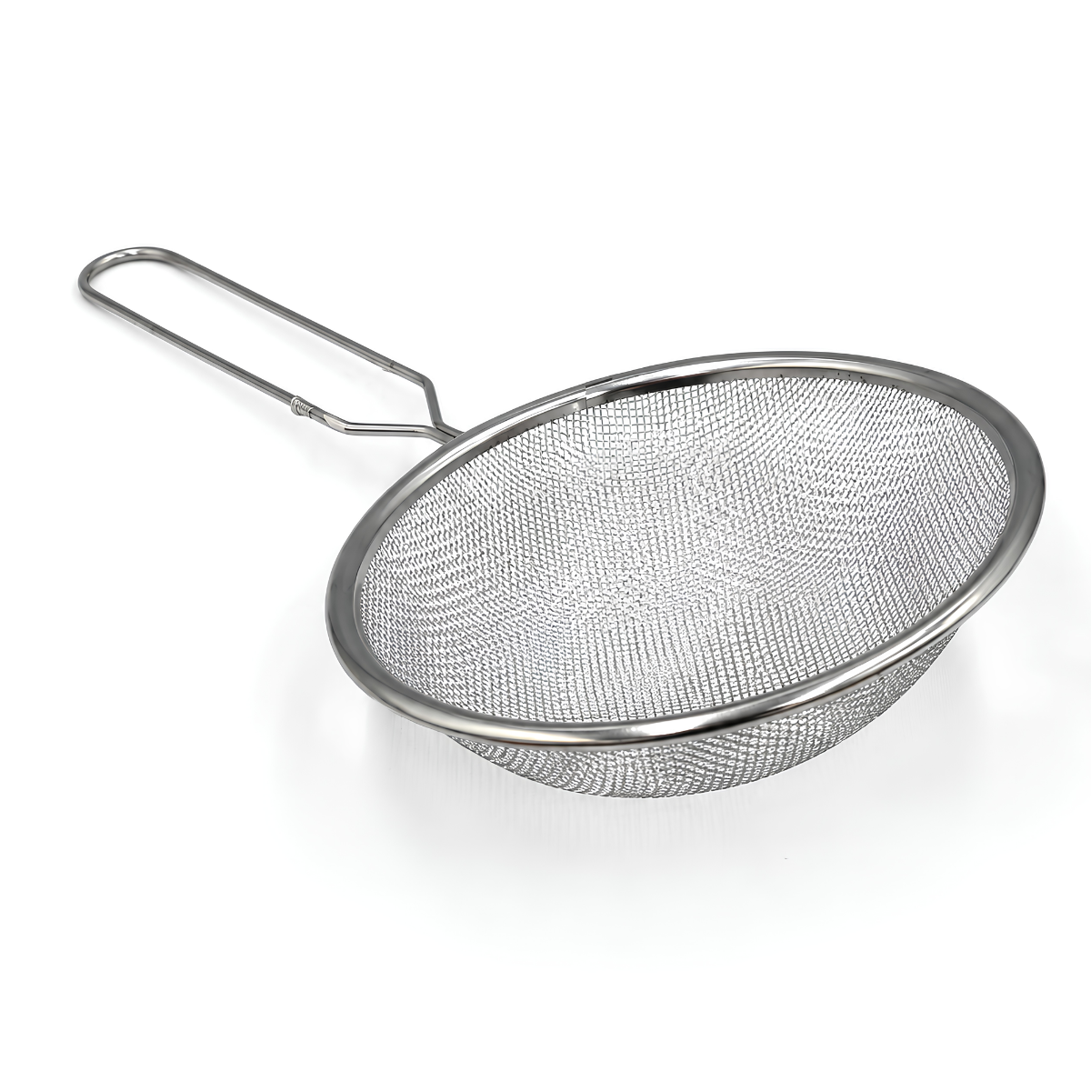 Colador de Malla de Acero Inoxidable con Mango