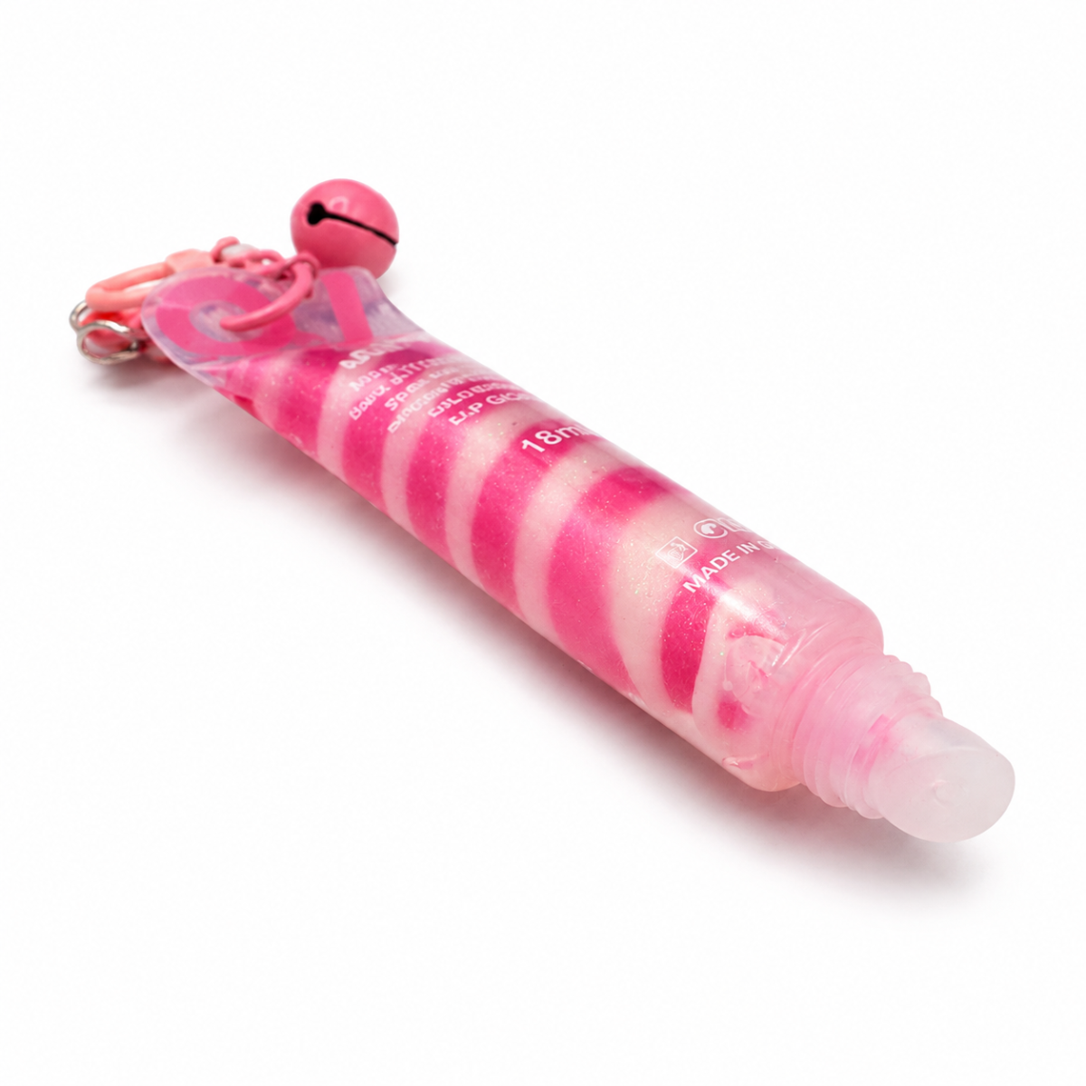 Brillo labial en espiral con llavero Yumarket